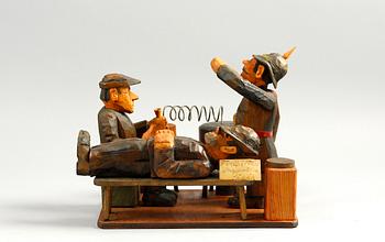 SKULPTUR, trä, sign G. Larsson Bjärred- 79.