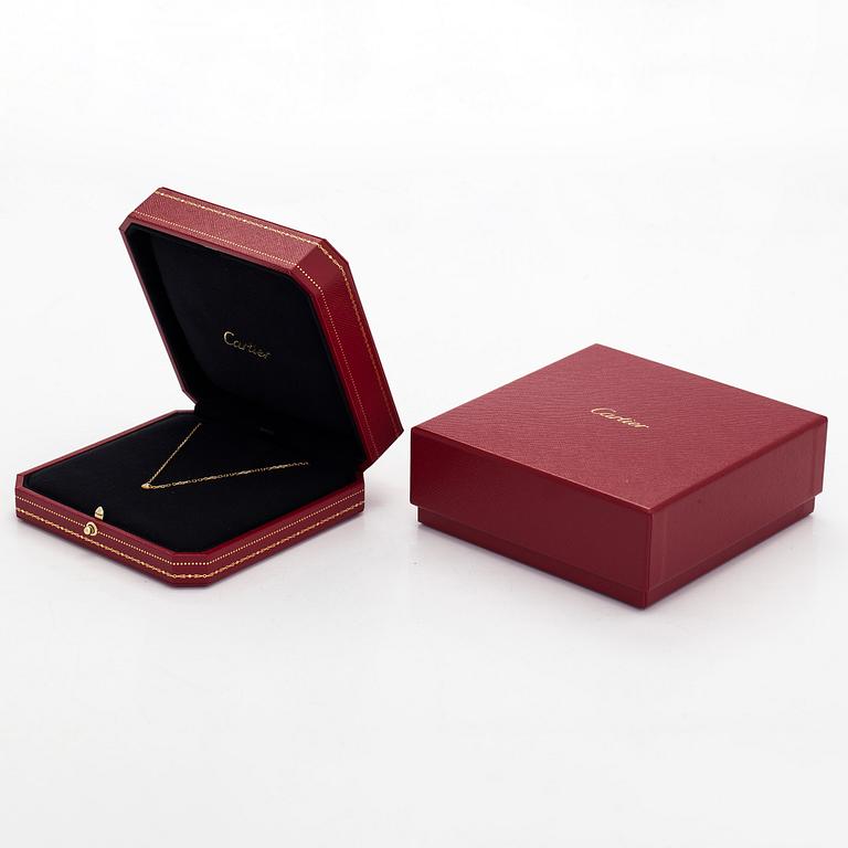 Cartier, an 18K gold 'd'Amour' necklace, with a ca 0.05 ct brilliant-cut diamond.