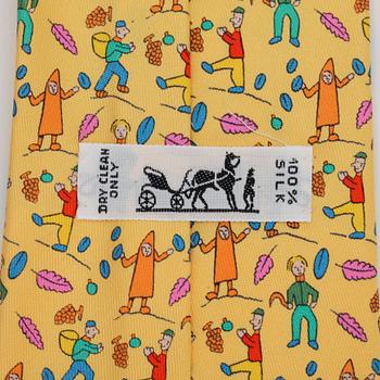 HERMÈS, a silk tie.