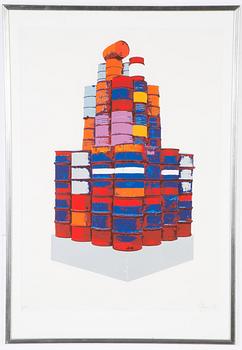 Christo Vladimirov Javacheff (Christo), silkscreen in colours, signed and numbered 29/50.