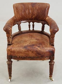 SKRIVBORDSSTOL, empire, 1800-talets andra hälft.