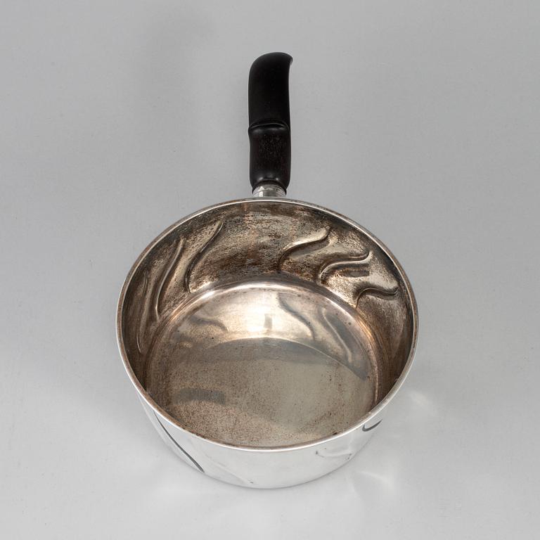A Swedish 20th century silver pot, mark of CG Hallberg, Stockholm 1917.