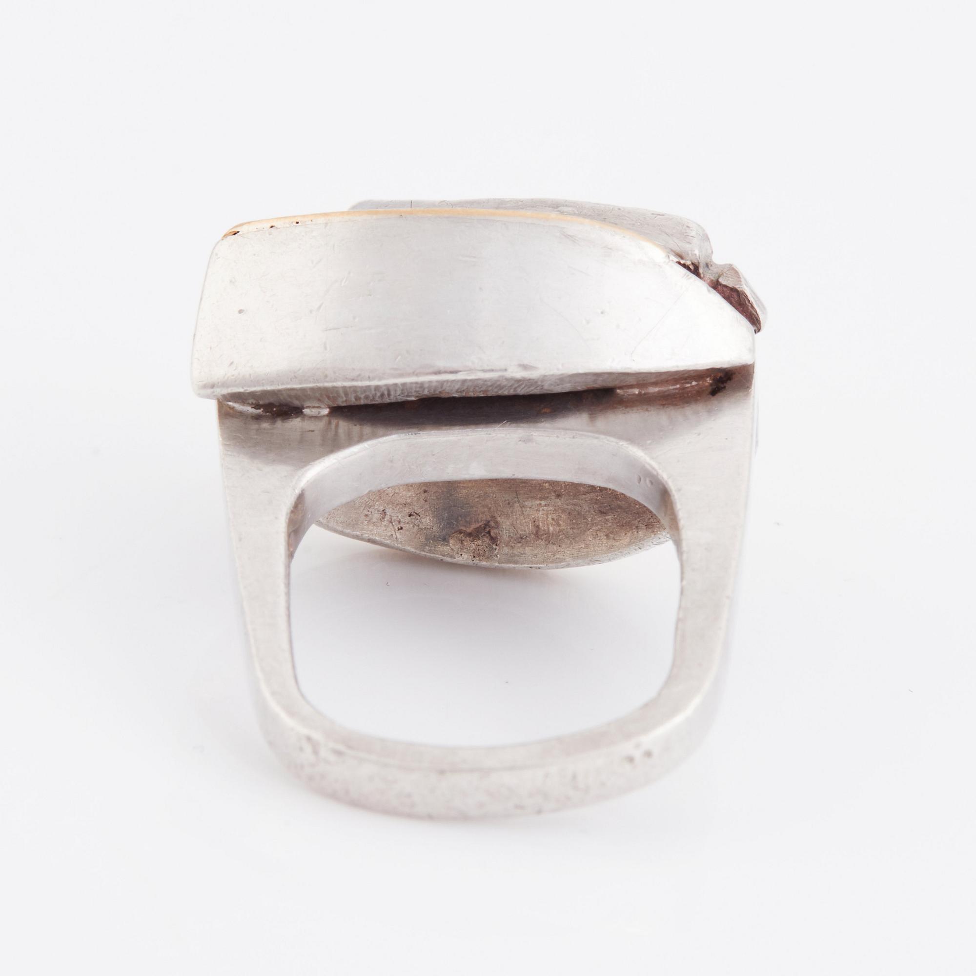 Rey Urban, a sterling silver ring, Stockholm 1981.