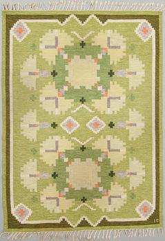 MATTA, rölakan, monogramsignerad IS (Ingegerd Silow). Ca 232 x 166 cm.