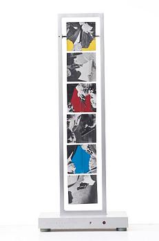 John Baldessari, "Jacobs Ladder: Love (Yellow, Red, Blue and Black and White); War (Orange, Violet, Green and Black and White)".