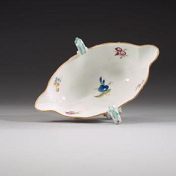 A large Meissen sauce boat, 18th Century.
