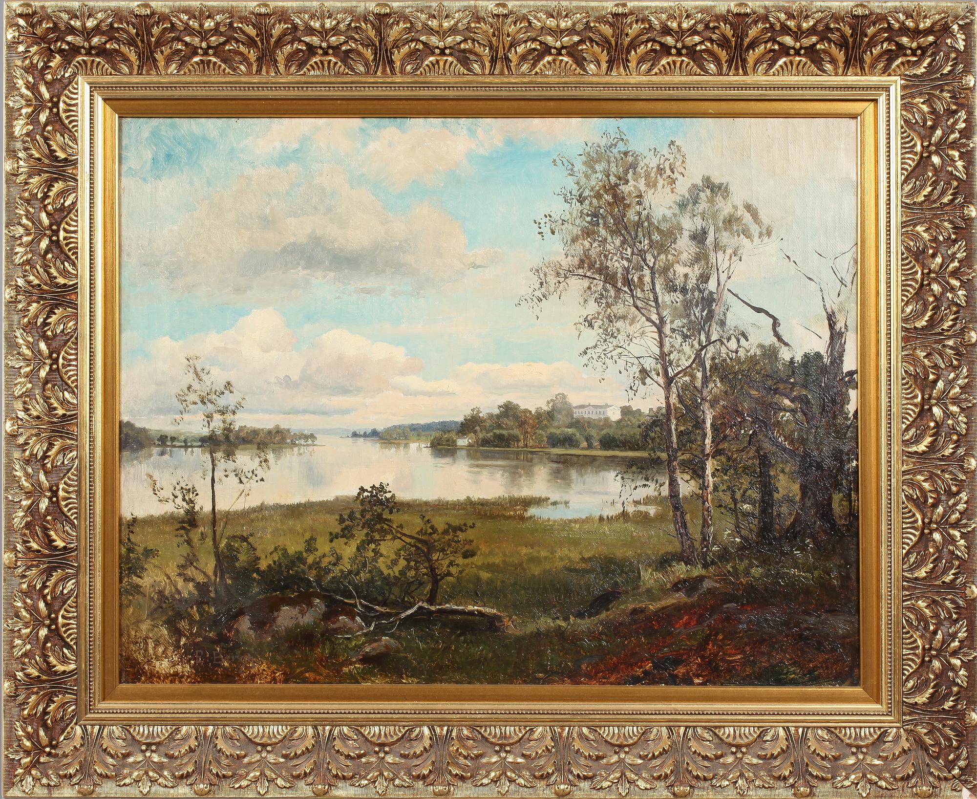 EDVARD BERGH, olja på duk, signerad.
