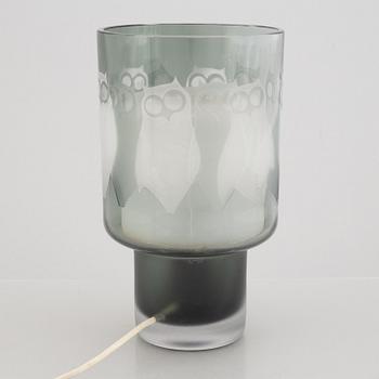 Hans Ove Sandberg, a glass table lamp, Kosta, Sweden,.