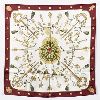 Hermès, scarf, "Les Clés".