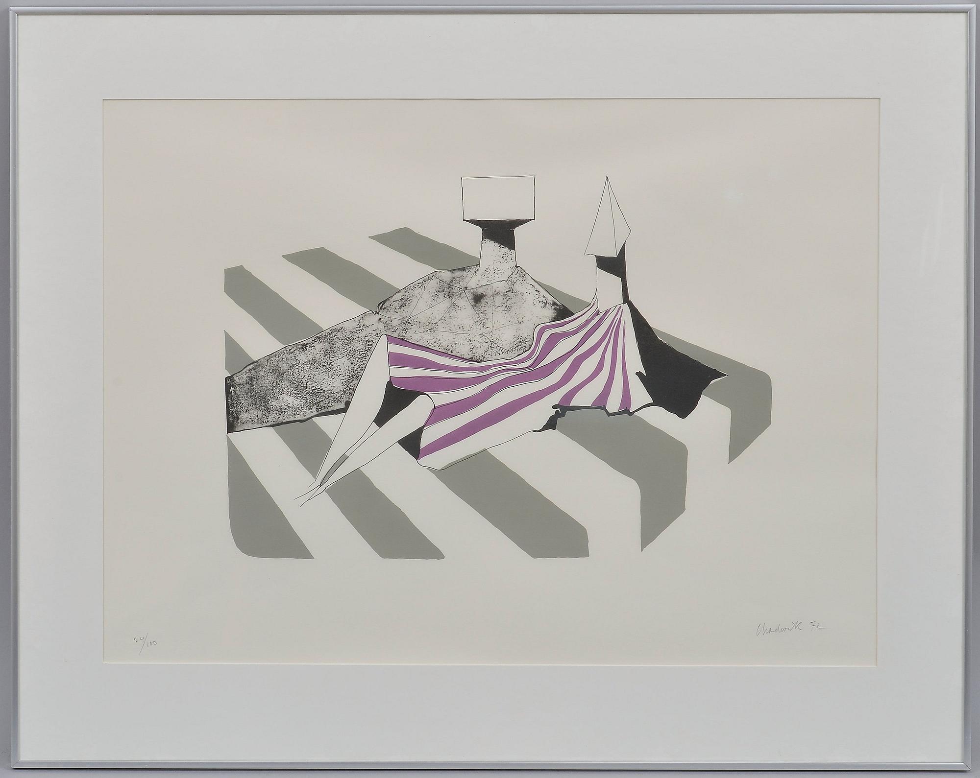 LYNN CHADWICK, litografi, signerad och daterad -72, numrerad 24/100.