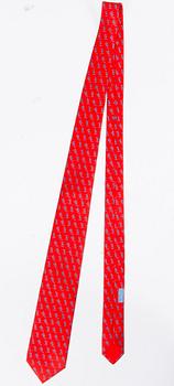 HERMÈS Two Twill Silk Ties.