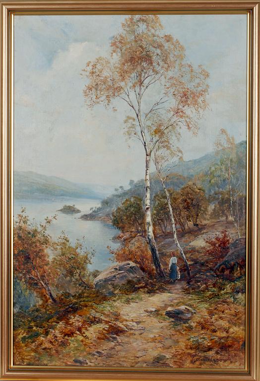 ERNEST WALBOURN, olja på duk, 2 st, Sign.