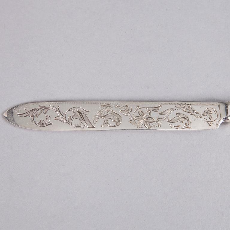 BESTICKUPPSÄTTNING, 24 delar, silver, Iisakki Saha, Björneborg 1899-1901. Vikt ca 730 g.