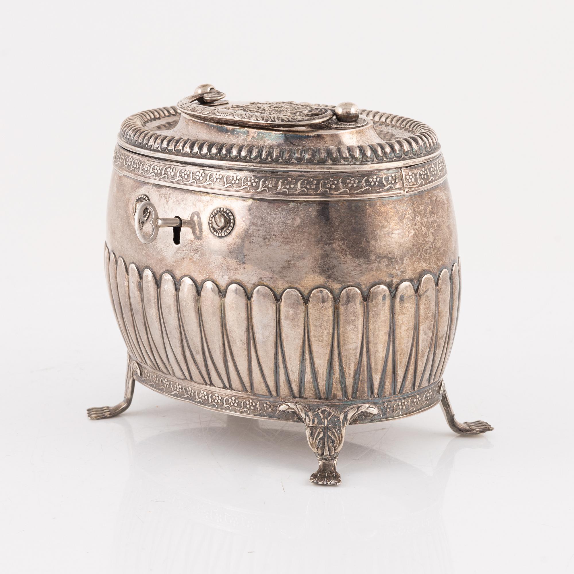 Magnus Fryberg, sockerskrin, silver, Jönköping, 1826.