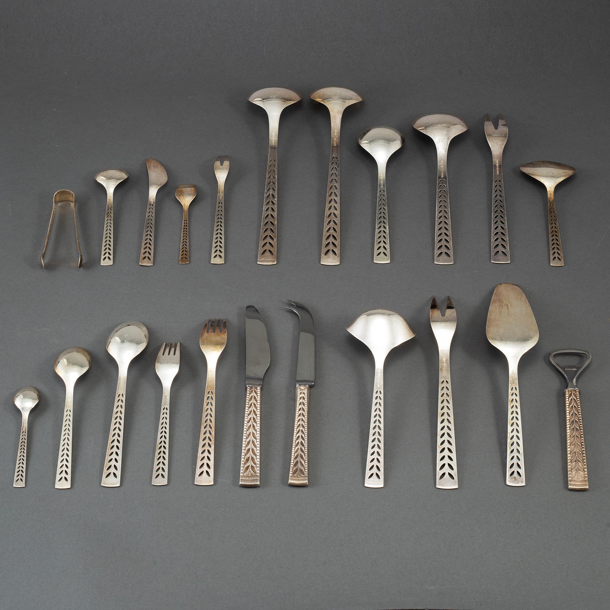 114 psc 830 silver cutlery, Norway 20th century.