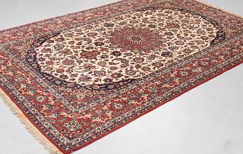A carpet, semi-antique Esfahan, ca 336 x 212 cm.