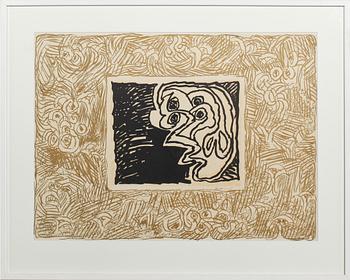 Pierre Alechinsky · PIERRE ALECHINSKY, grafiskt blad, signerad.