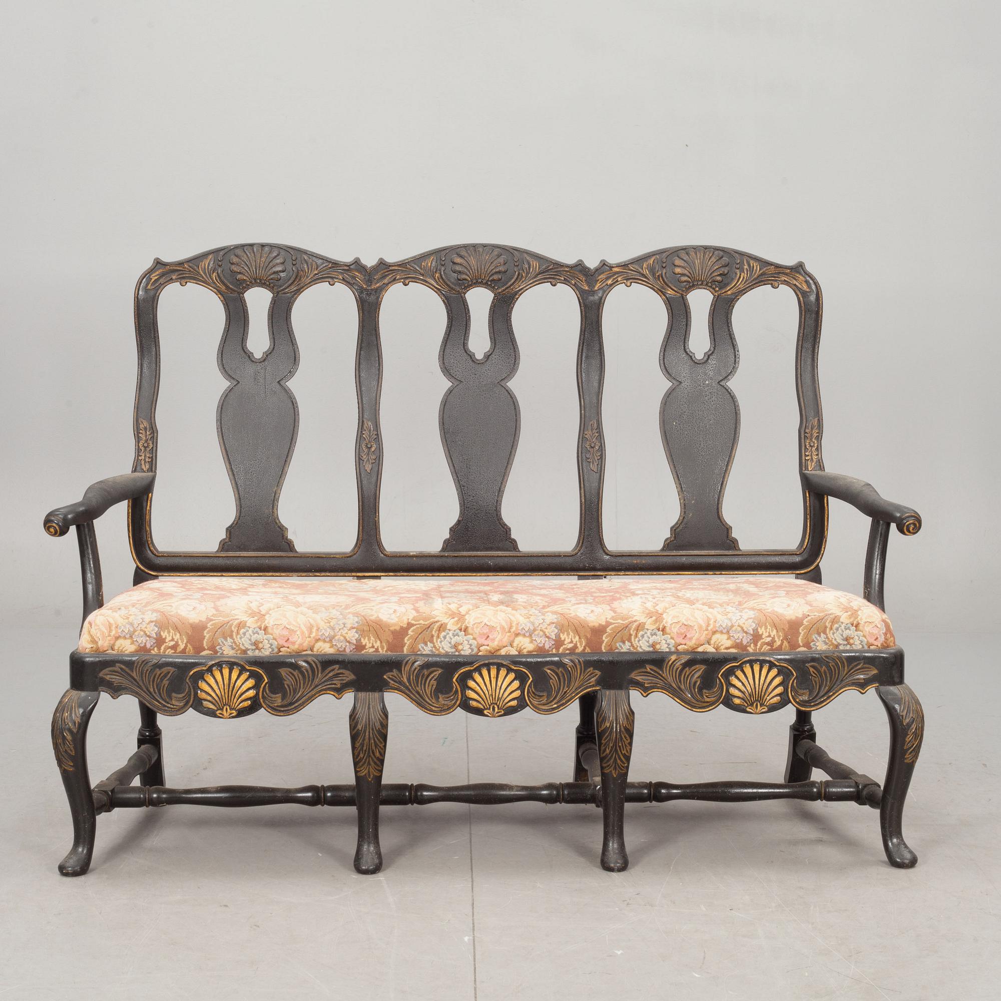 SOFFA, rokokostil, 1800/1900-tal.