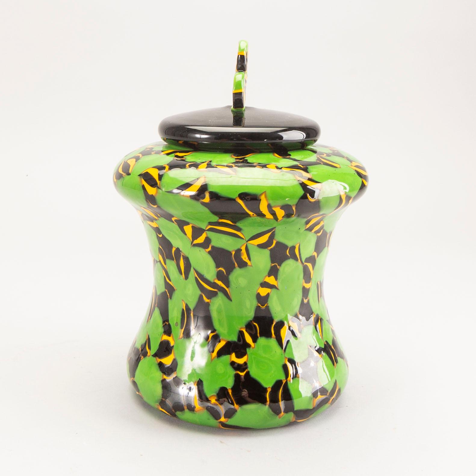 Davide Salvadore, a signed glass urn Österlens glashytta 2016.