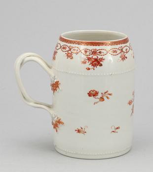 MUGG, kompaniporslin. Qing dynastin, Qianlong (1736-95).