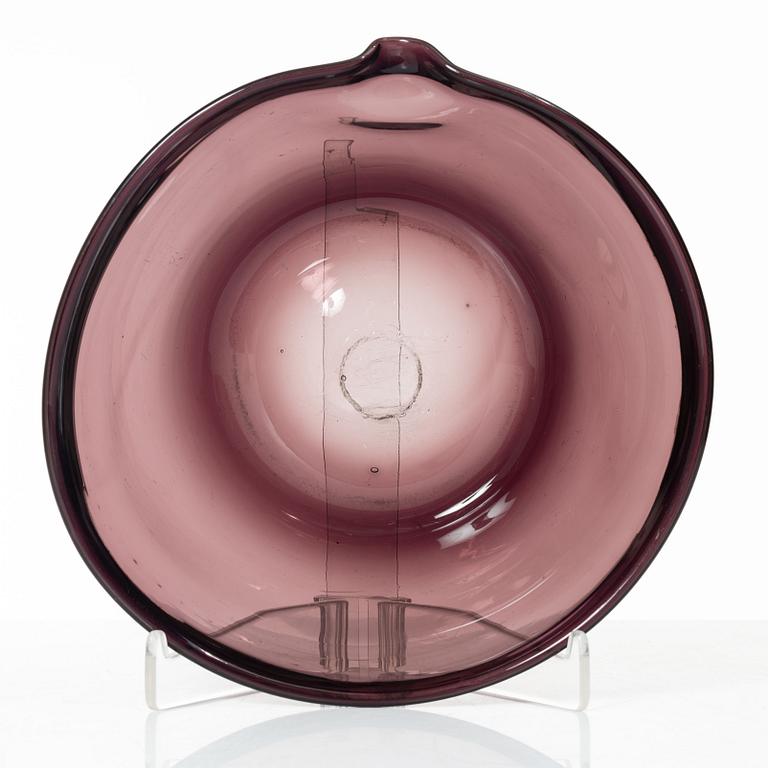 Mjölkfat / Spillkum, glas, Sverige, ca år 1800.