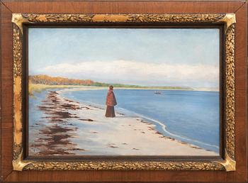 Bruno Hoppe, olja på duk, signerad.