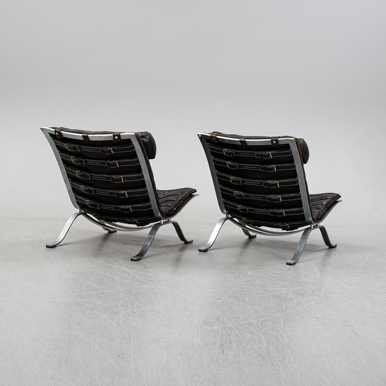 A pair of 'Ari' armchairs designed by Arne Norell, Norells Möbler, model designed in 1966.