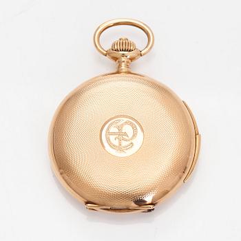 Borel fils & Cie, pocket watch, hunter, quarter repeater, 54 mm.