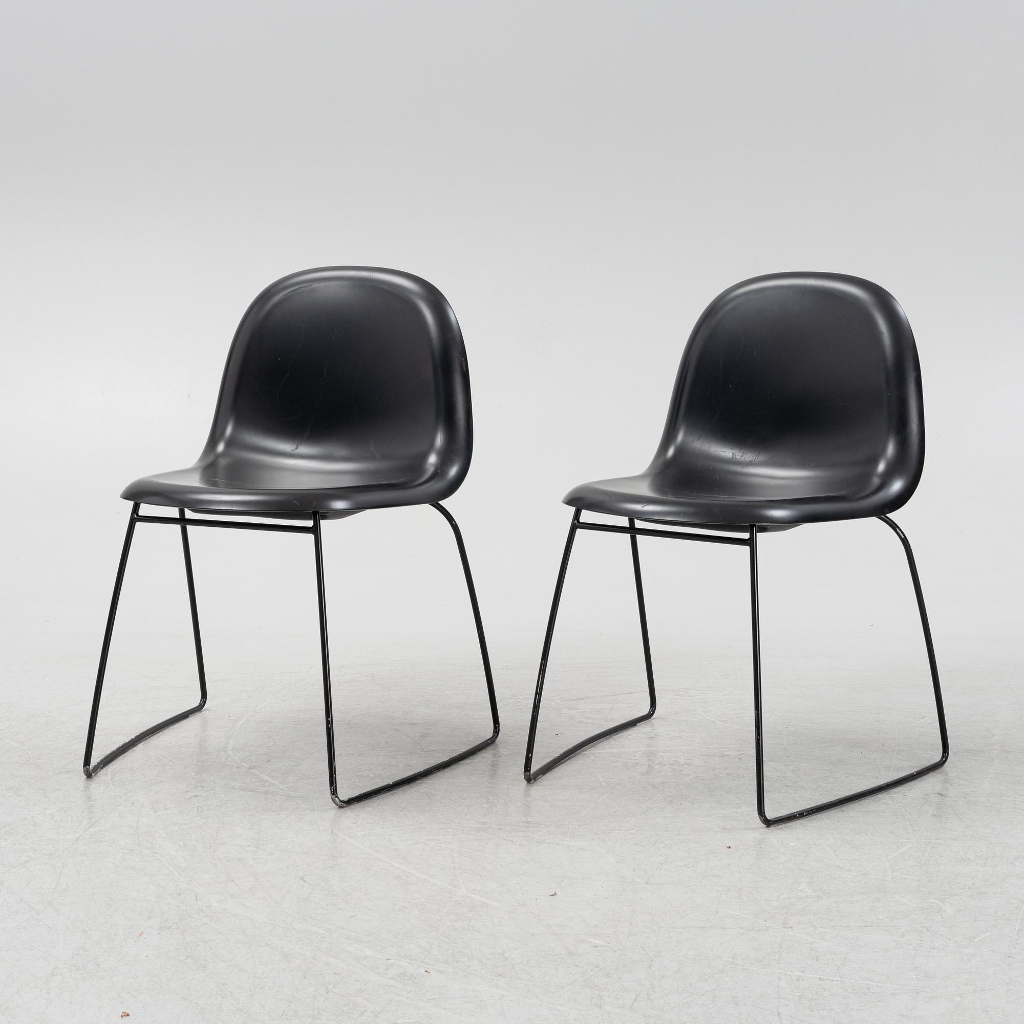 Komplot, stolar, ett par, "3D Dining chair", Gubi.