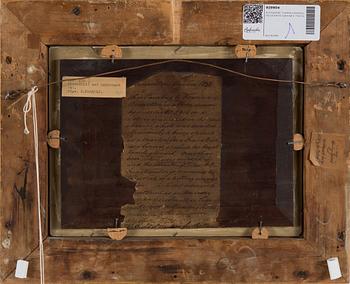 ALEXANDRE THOMAS FRANCIA, olja på pannå, signerad A. Francia.