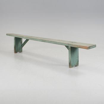 A pine bench, second half of the 19th Century.