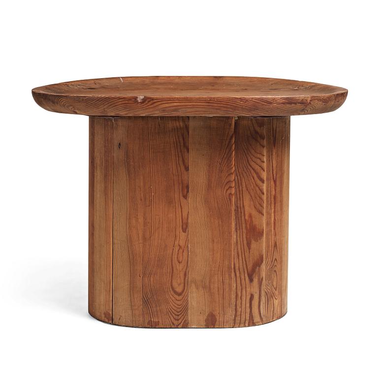 Axel Einar Hjorth, a stained pine "Utö" table, Nordiska Kompaniet, Sweden 1930's.