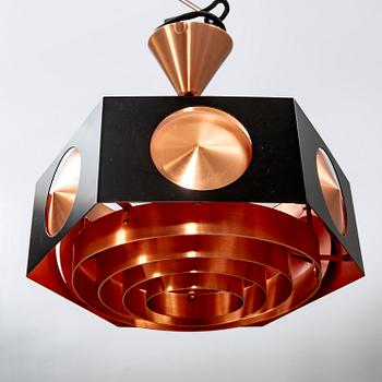 Birger Hammerstad, Ceiling lamp, copper, Model 367/68.