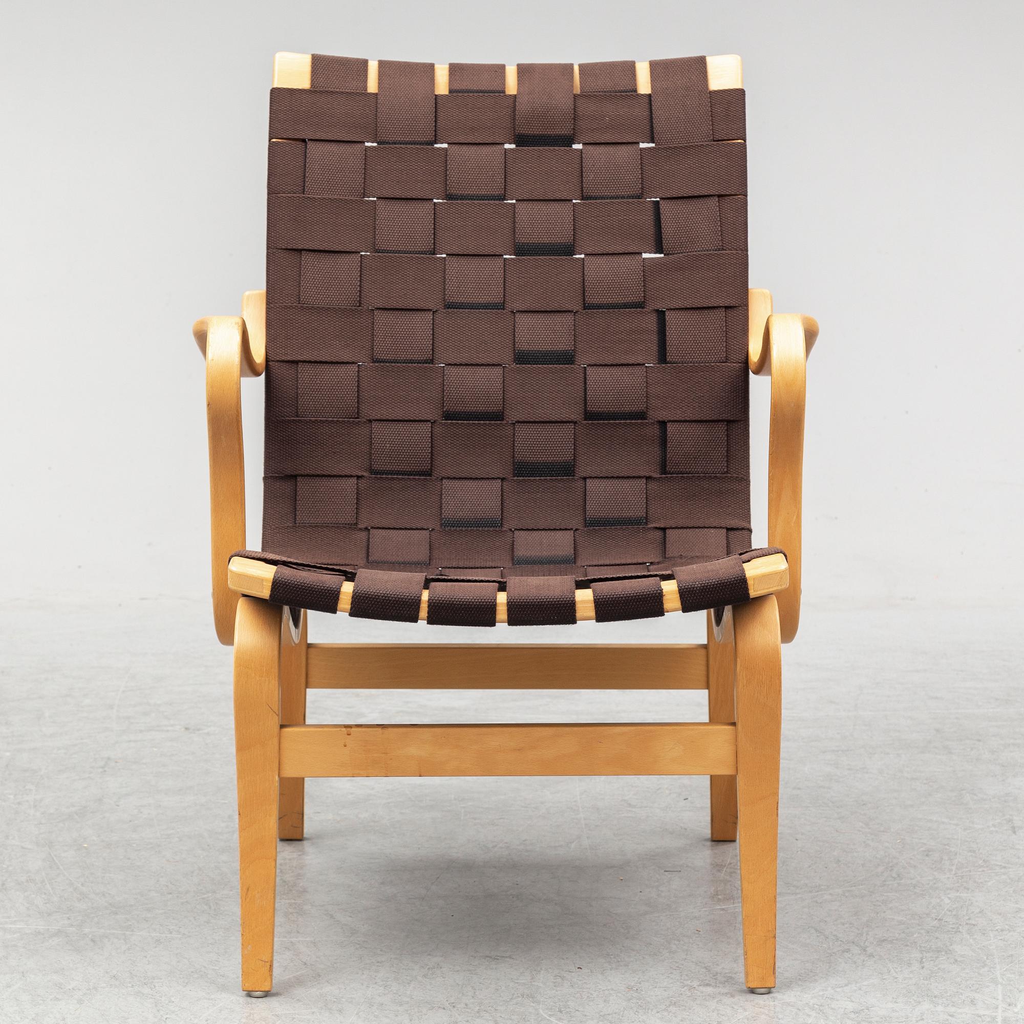 BRUNO MATHSSON, fåtölj "Eva", Dux.