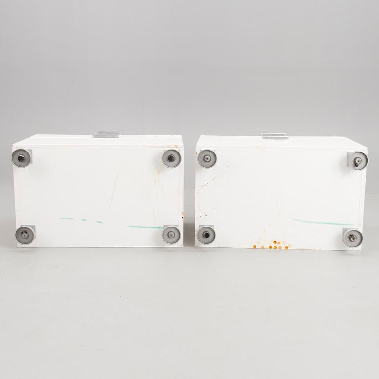 Two 21st century French, "Everywhere", nightstands for Ligne Roset.