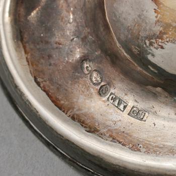 BORDSLAMPA, silver, CAK, importstämplad, 1929?.