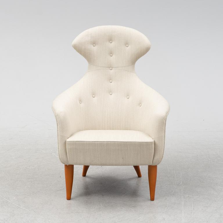 Kerstin Hörlin-Holmqvist, a 'Stora Eva' lounge chair from Nordiska Kompaniet's 'Paradiset'-seires.