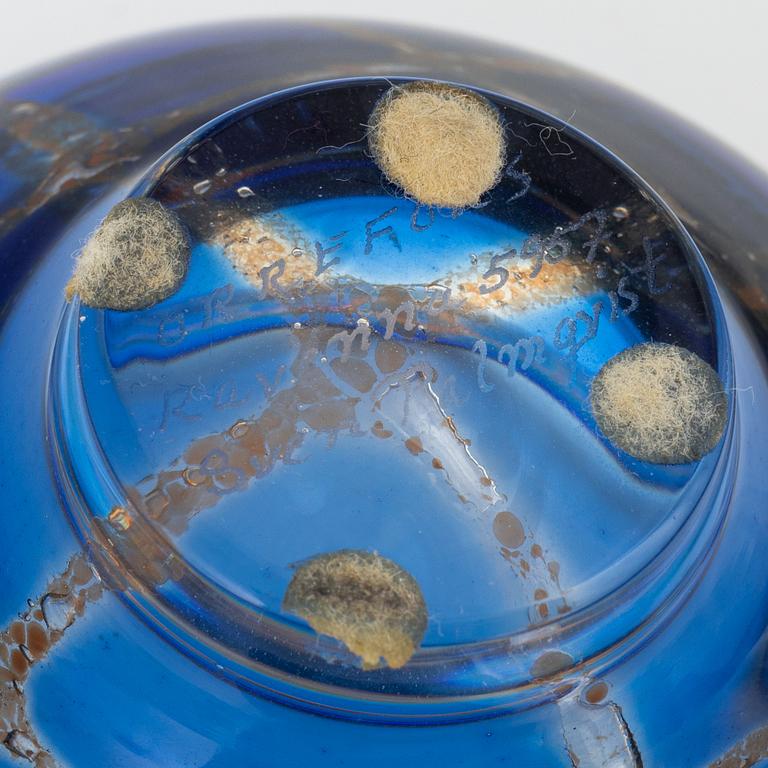 Sven Palmqvist, skål, glas, "Ravenna", Orrefors.