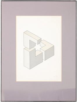 OSCAR REUTERSVÄRD, 2st, litografier, signerade, XII/XXX.
