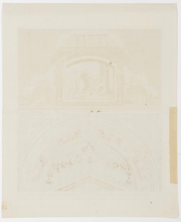 Giovanni Ottaviani, Five scenes from cloister vaults in the Raphael Loggias in the Vatican.