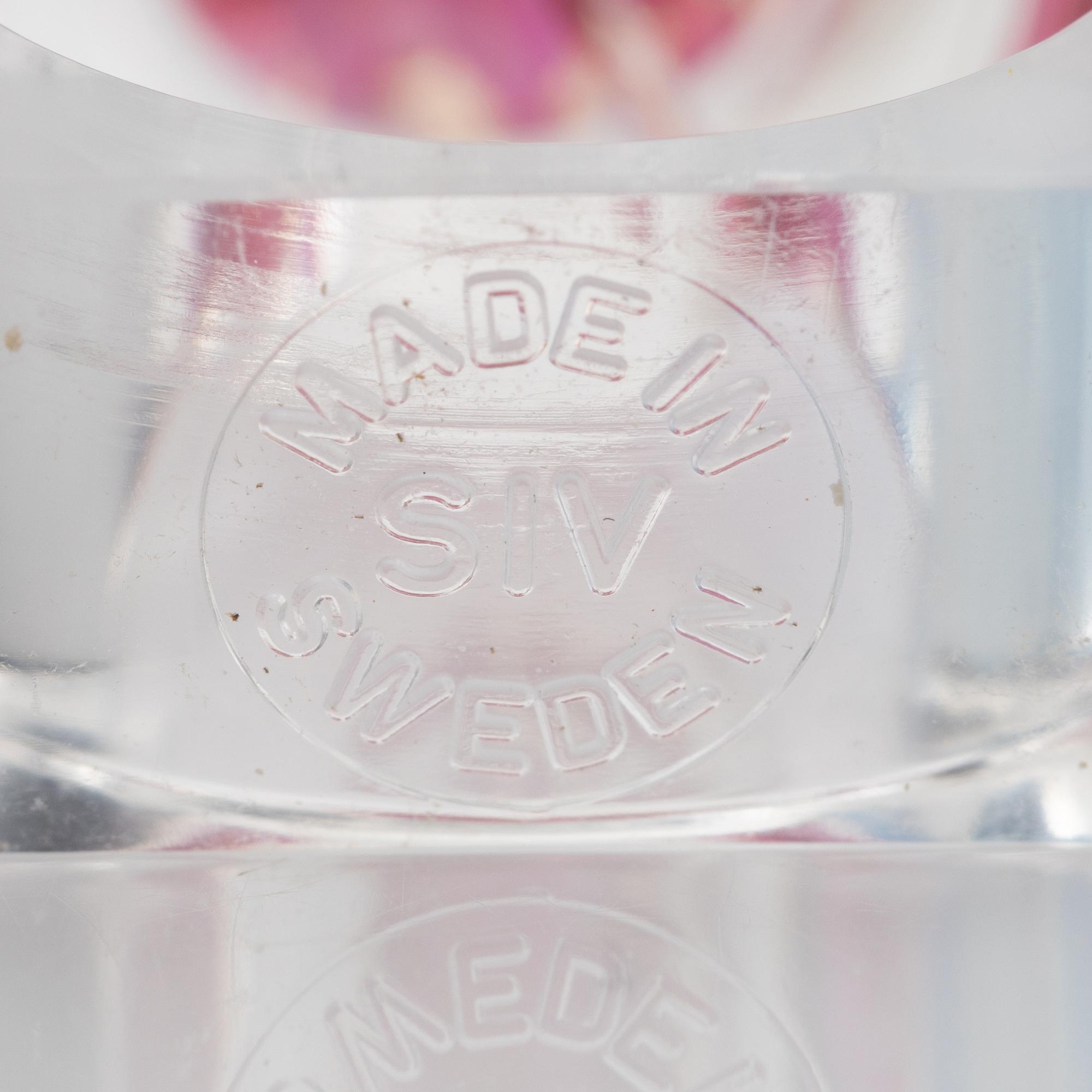 Siv Lagerström, three rings, acrylic plastic, 1970s.