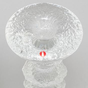 TIMO SARPANEVA, eight glass 'Festivo' candle holders, for Iittala, signed.