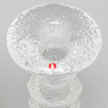 TIMO SARPANEVA, eight glass 'Festivo' candle holders, for Iittala, signed.