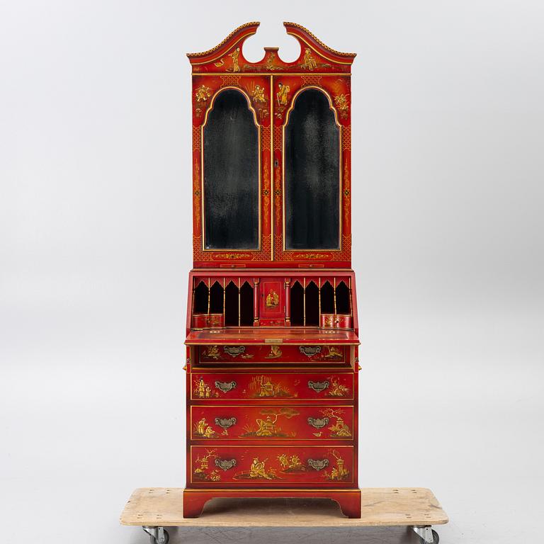 Writing cabinet, chinoiserie style, 20th century.