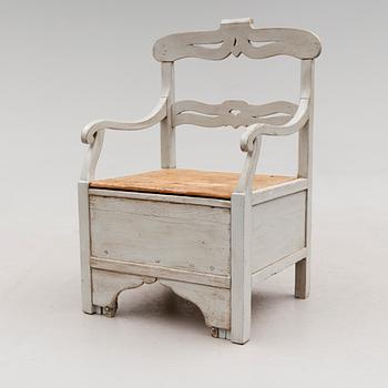 KARMSTOL, allmoge, 1800-talets mitt.