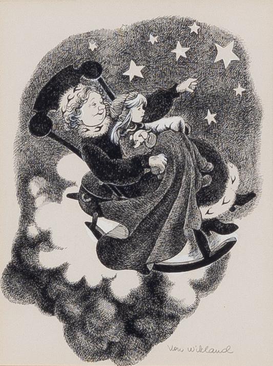 Ilon Wikland, In the rocking chair.