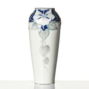 Nils Emil Lundström, an Art Nouveau porcelain vase, Rörstrand, ca 1900.
