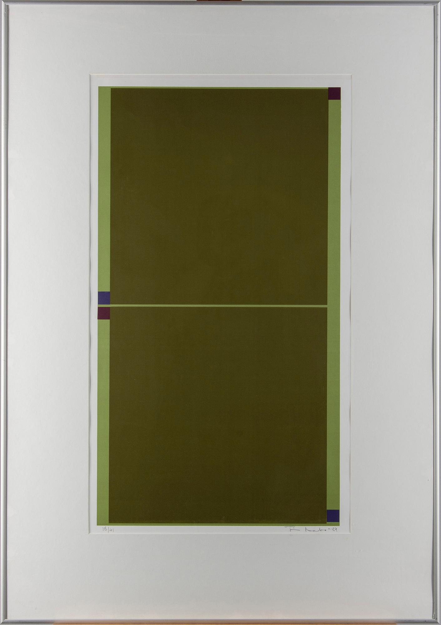 TIMO AALTO, serigrafi, signerad, daterad -84 och numrerad 18/41.