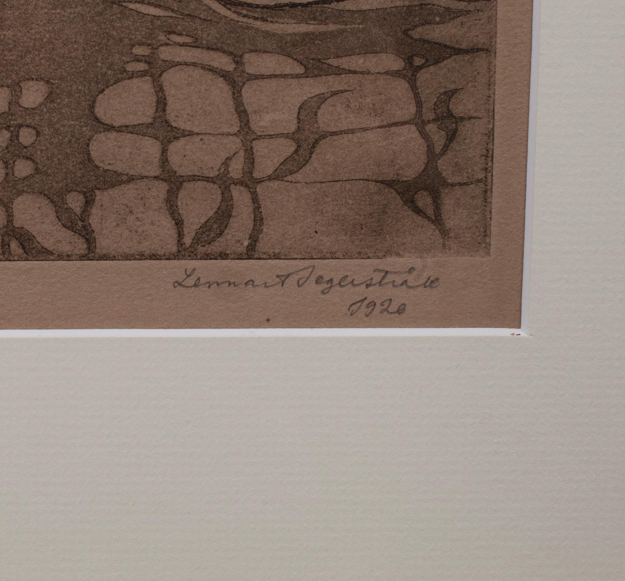 LENNART SEGERSTRÅLE, etsning, signerad och daterad 1920, eget tryck.