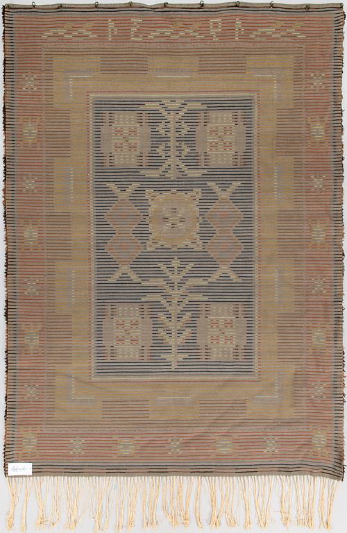 Greta Skogster-Lehtinen, a Finnish long pile rya rug for Neovius. Circa 195 x 140 cm.